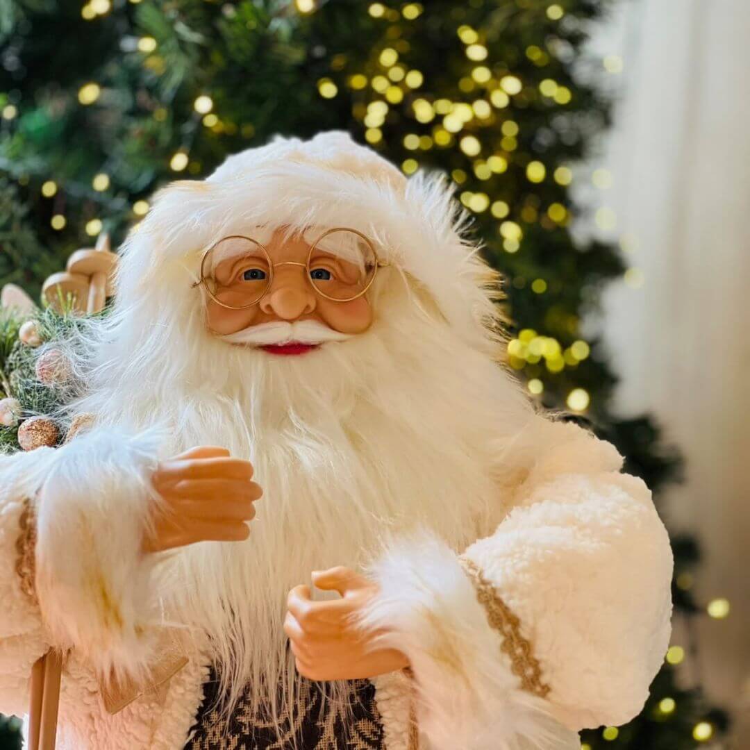 Papai Noel Branco - 83cm