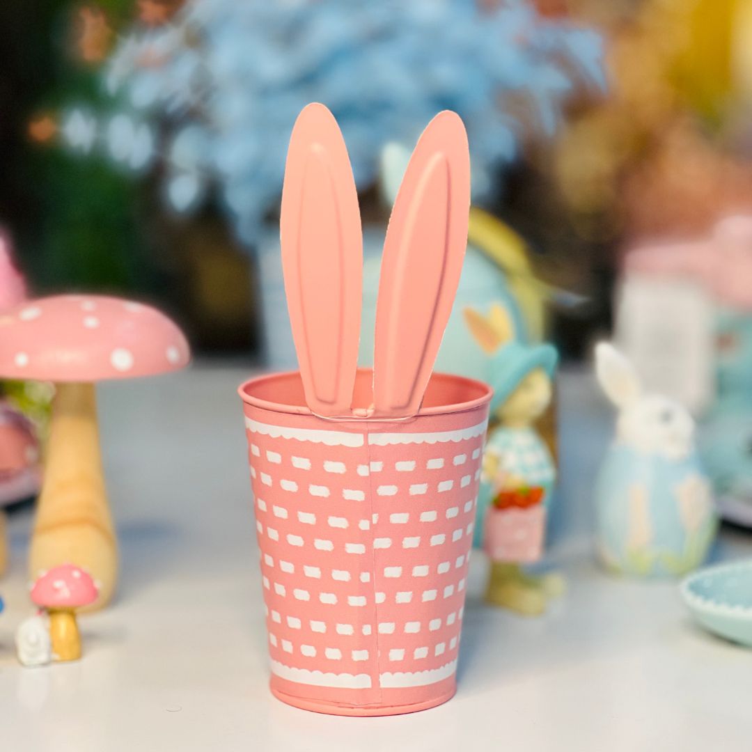 Cachepot Com Orelha Rosa - 27cm