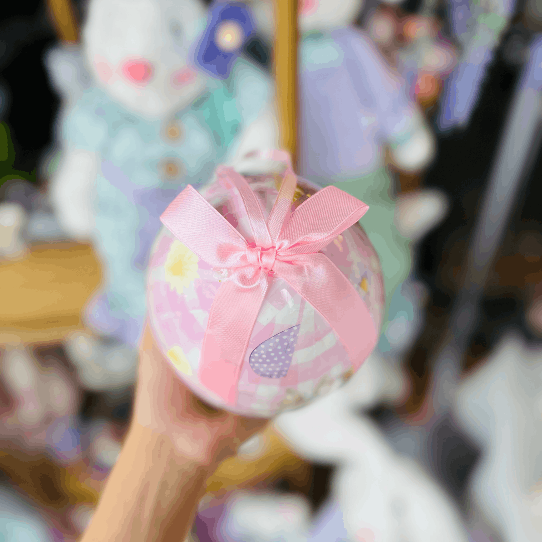 Ovo para Pendurar Coelho Rosa 20cm