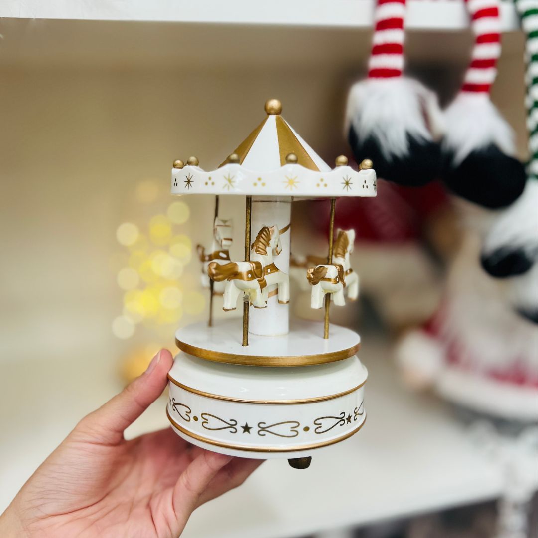 Carrossel Musical Dourado - 17cm