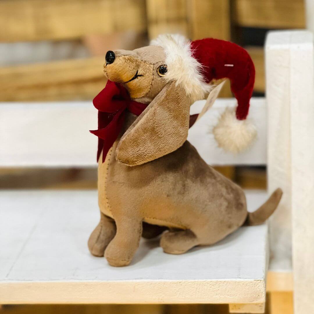 PRÉ VENDA - Cachorro Decorativo Caramelo – 21cm