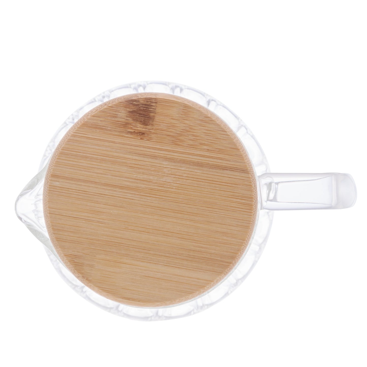 Jarra de Vidro Com Tampa de Bambu Classic 500ml
