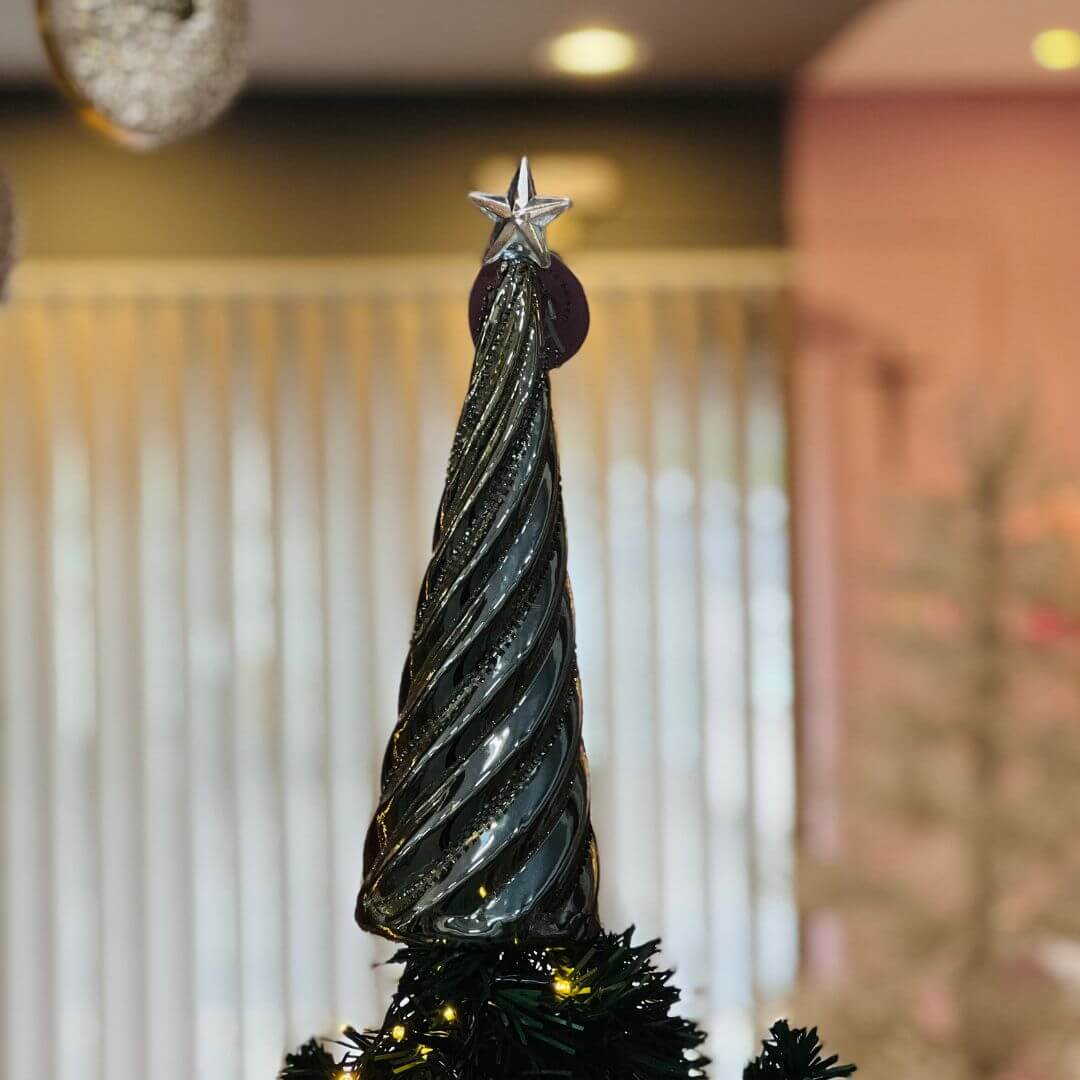 Árvore de Natal Decorativa com Strass | 28cm