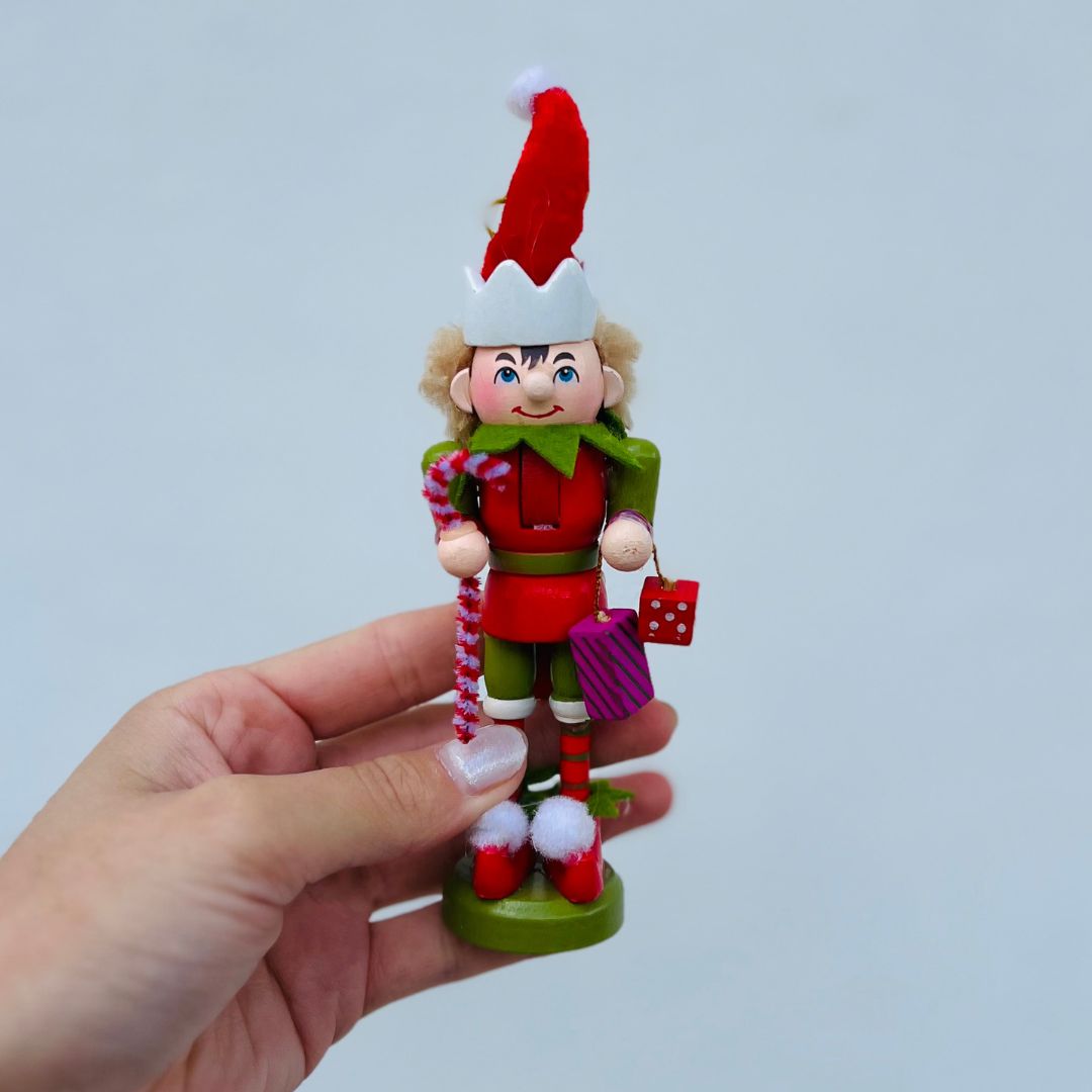 Enfeite Natal Quebra Nozes Com 3 Peças - 12,5cm