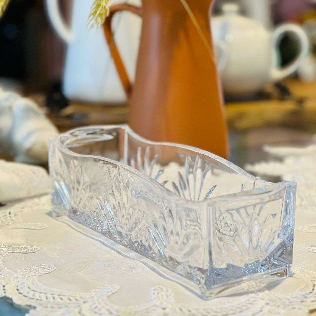 Porta Talher de Cristal Dublin - 27x8x9cm