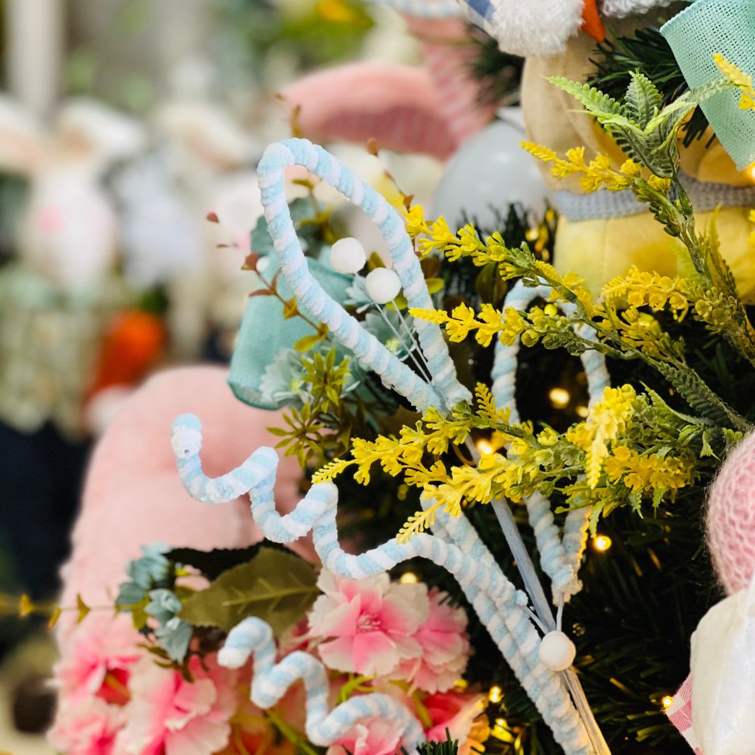 Haste Orelha de Coelho - 65cm Azul Claro