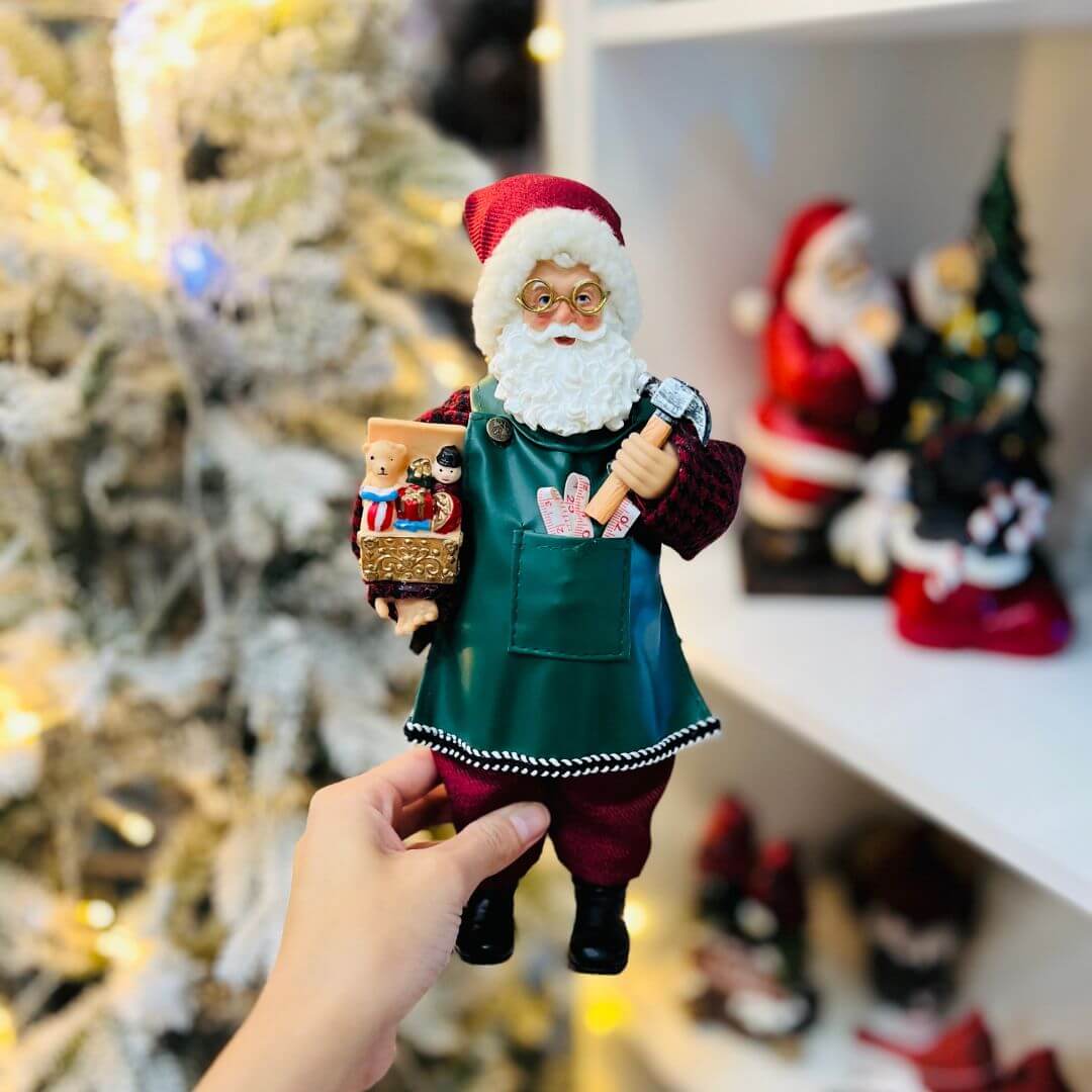 Papai Noel Fábrica de Brinquedo - 30cm