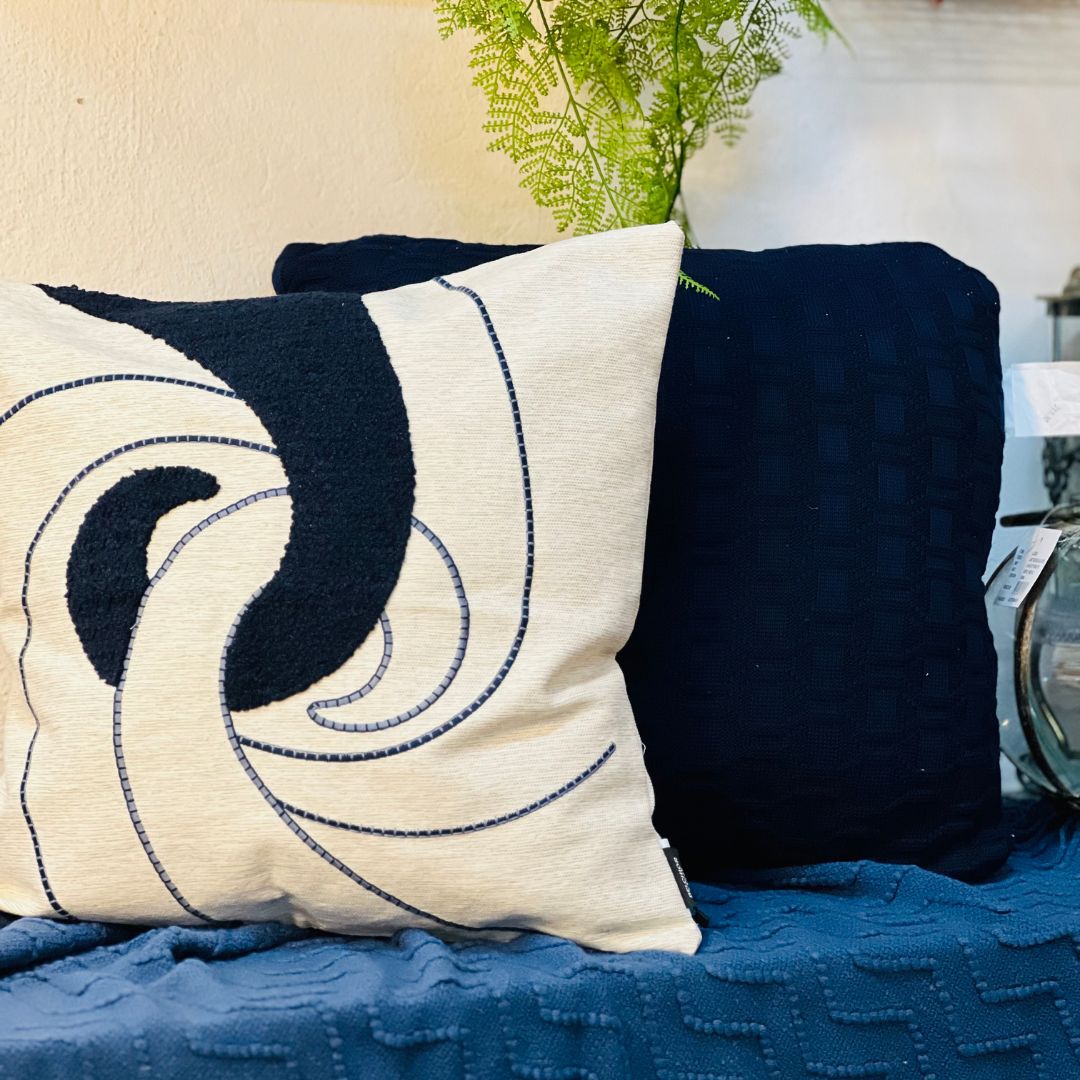 Almofada Tricot Diamond Azul Marinho - 50cmx50cm (432134)