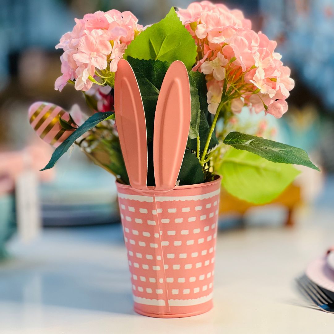Cachepot Com Orelha Rosa - 27cm