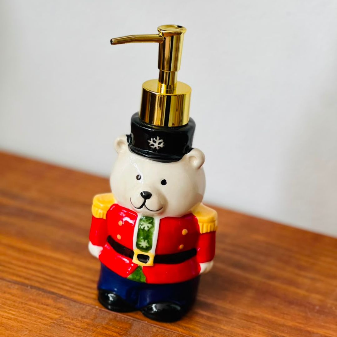 Porta-Sabonete Natalino Urso em Cerâmica - 19 cm