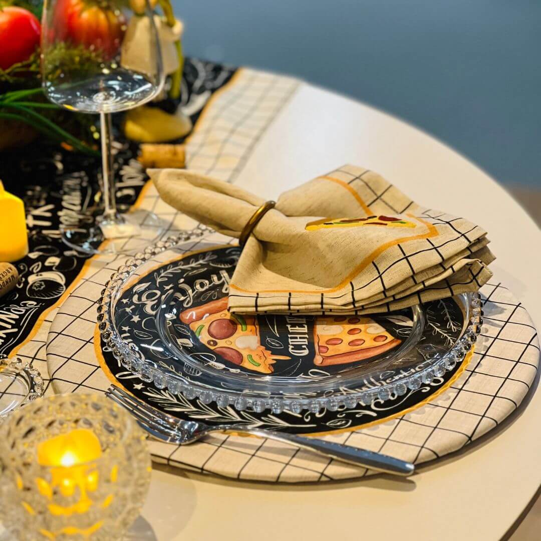 Conjunto Para Sousplat Pizza 35cmx35