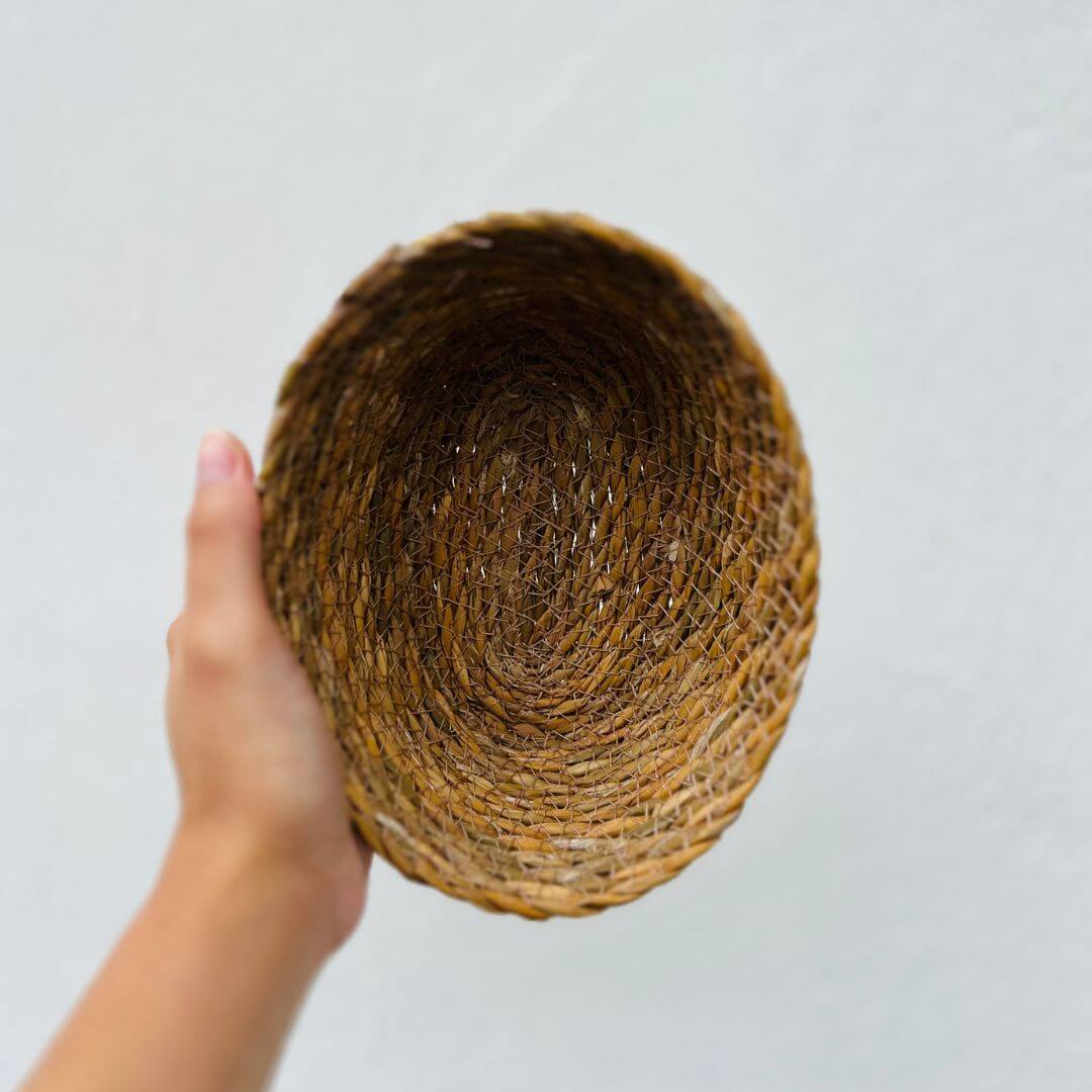 Conjunto de 3 Cestos Ovais de Fibra Natural