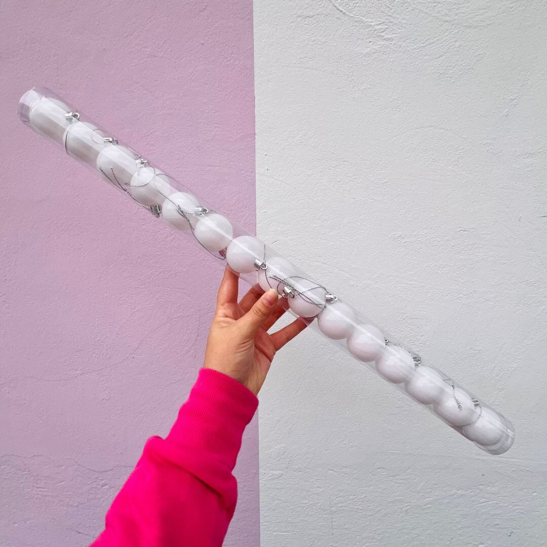 Jogo com 15 Bolas Natalina Metalizada - 4cm