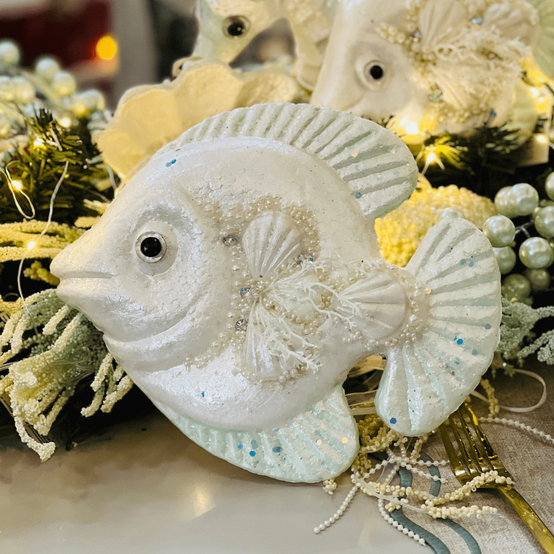 Peixe Decorativo Natal Náutico 20x20x7cm