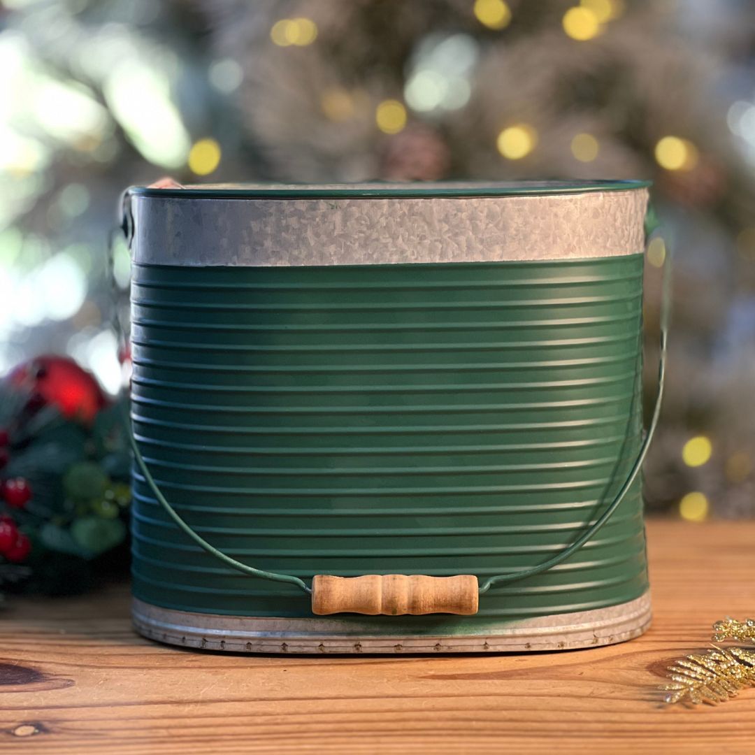 Cachepot Natalino Rena Com Alça - 23cm