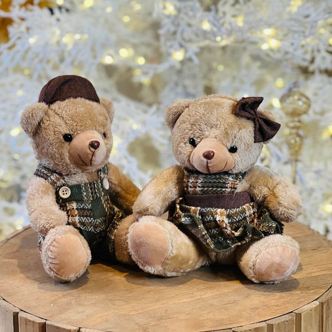 URSO NATAL MENINA - 20cm