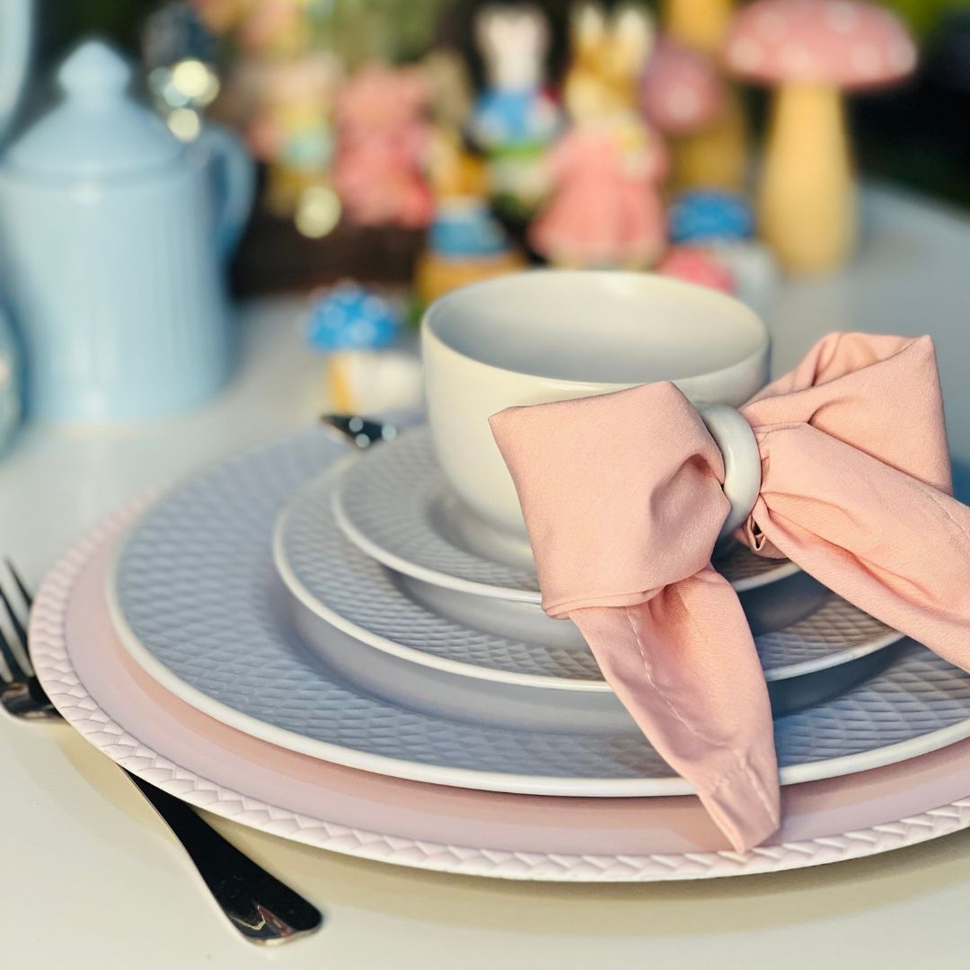 Xícara de Chá/Café Com Pires - Soft Blue