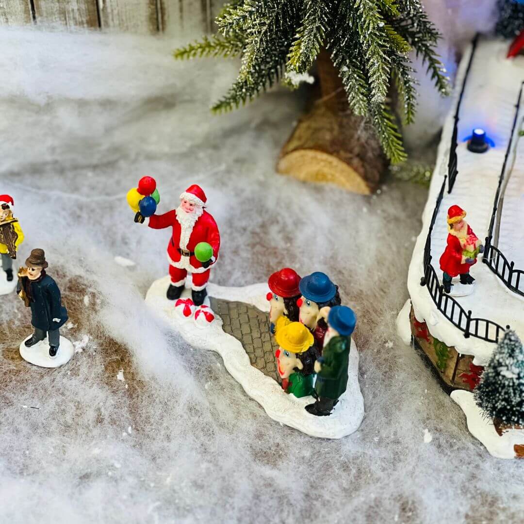 Cenário Natal Jogo de Circo 7x12x6cm
