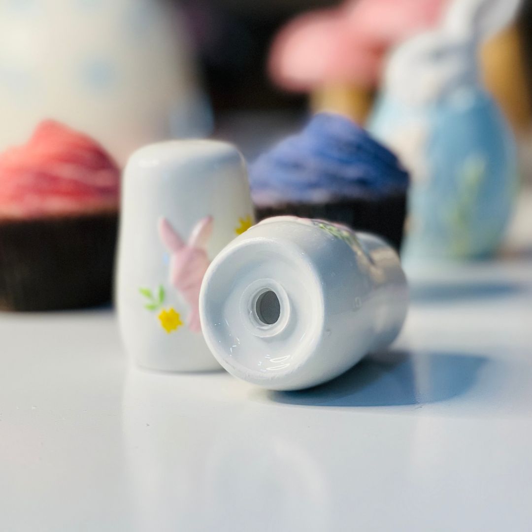 Porta Condimentos Candy Color Coelhos - 7,5x5,5x6cm