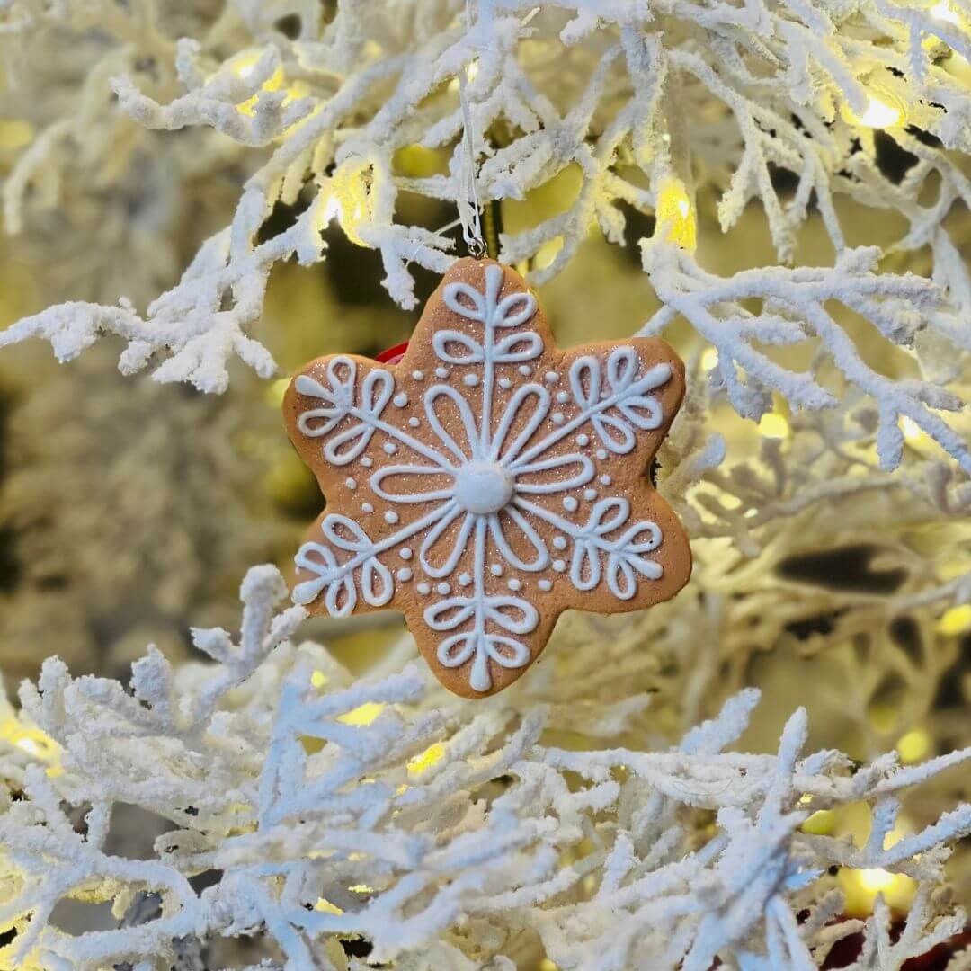 Enfeite Pendente Floco de Neve – 10,5cm