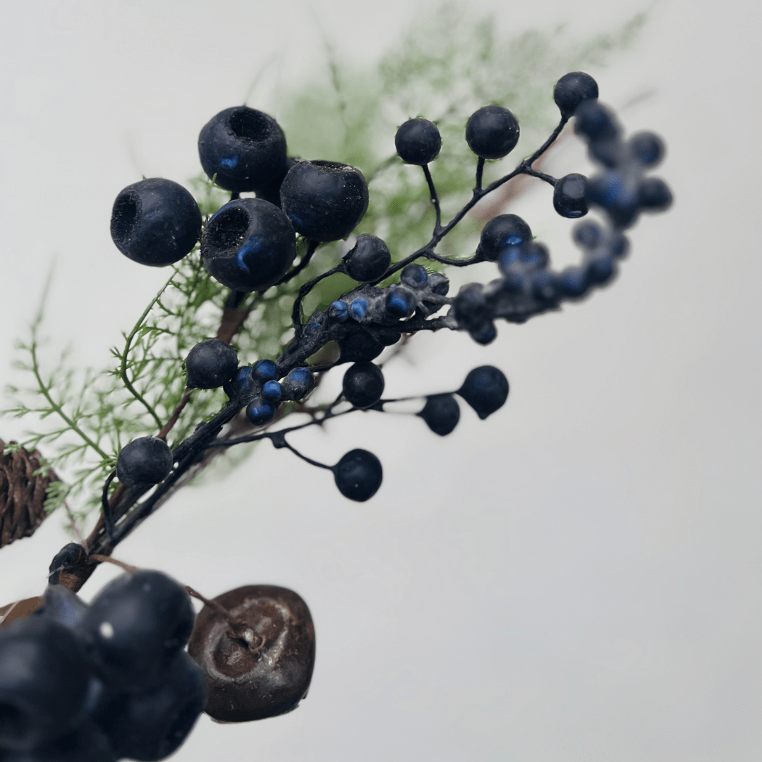 Haste de Folhagem Com Berry 45cm