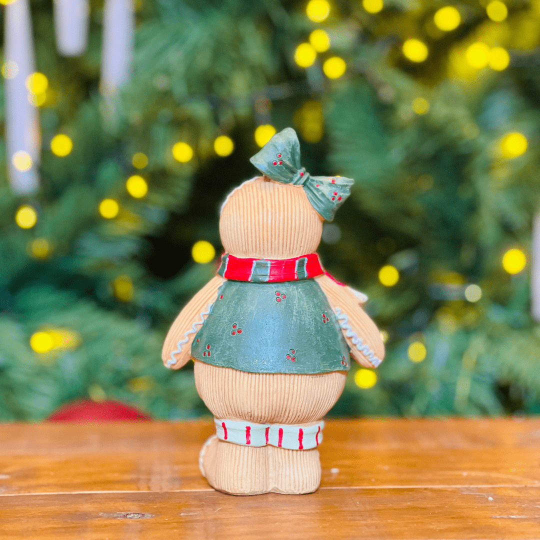 Gingerbread Natalino Filha de Resina 16cm