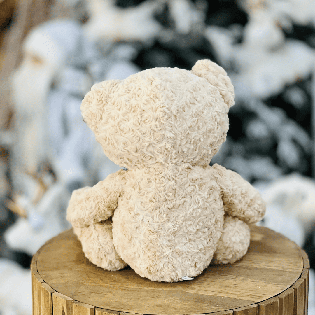 Urso de Pelucia Peludo Bege 35cm