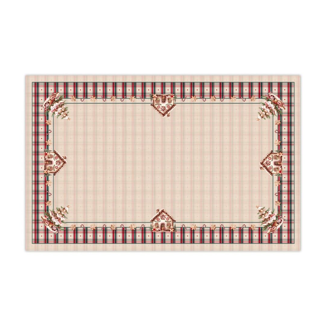 Toalha de Mesa Natalina - A Magia dos Biscoitos 1,40x2,20m