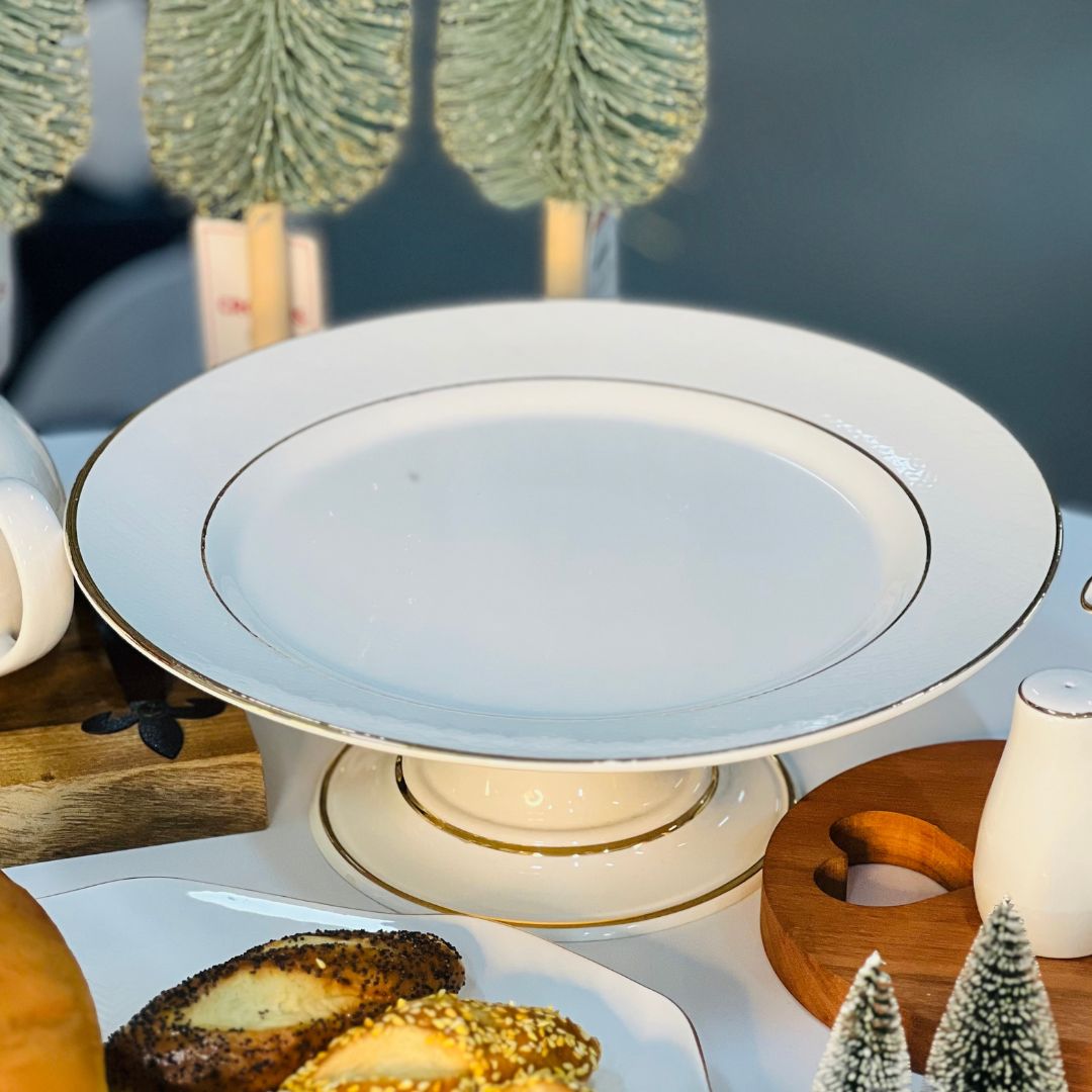 Boleira Com Filete de Ouro - 33cm