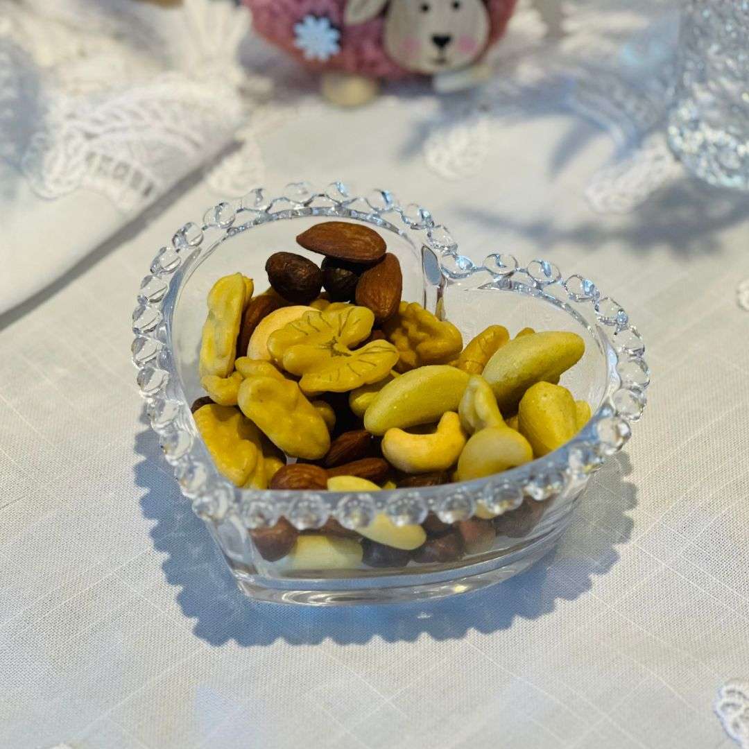 Bowl Cristal de Chumbo Coração - 13,5x12,5x5cm