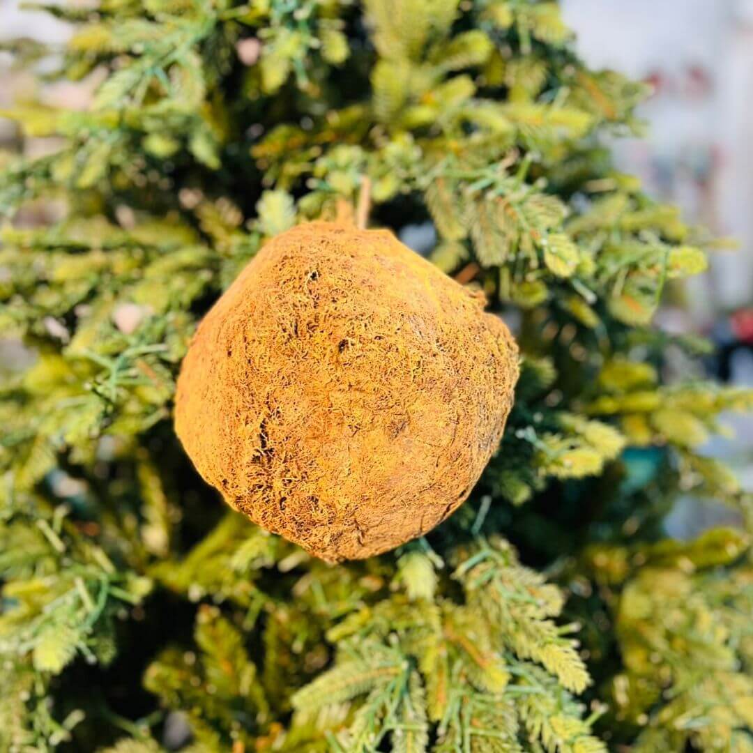 Dec Bola Musgo Verde- 20cm C/1 Un