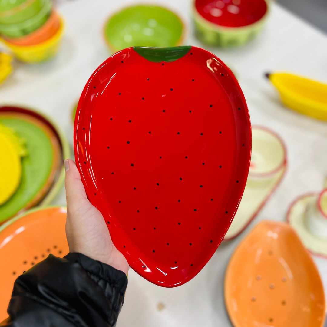 Bandeja Morango Tutti-frutti - 1,5x17,5x23,5