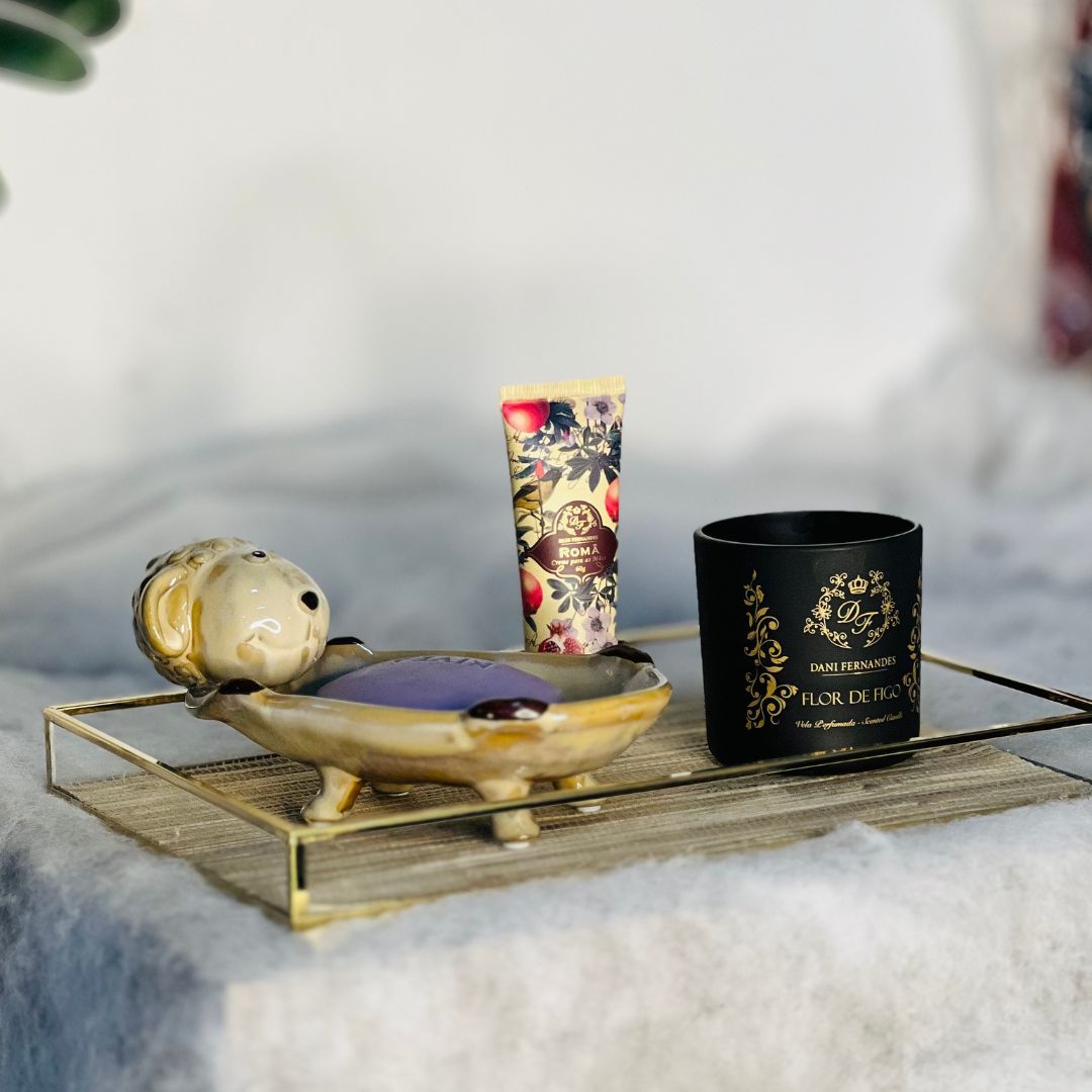 Saboneteira Ovelha de Porcelana - 19cm