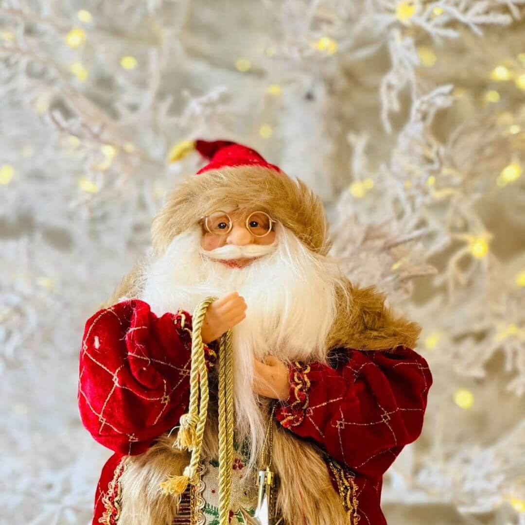 Papai Noel Vermelho Com Saco - 60cm