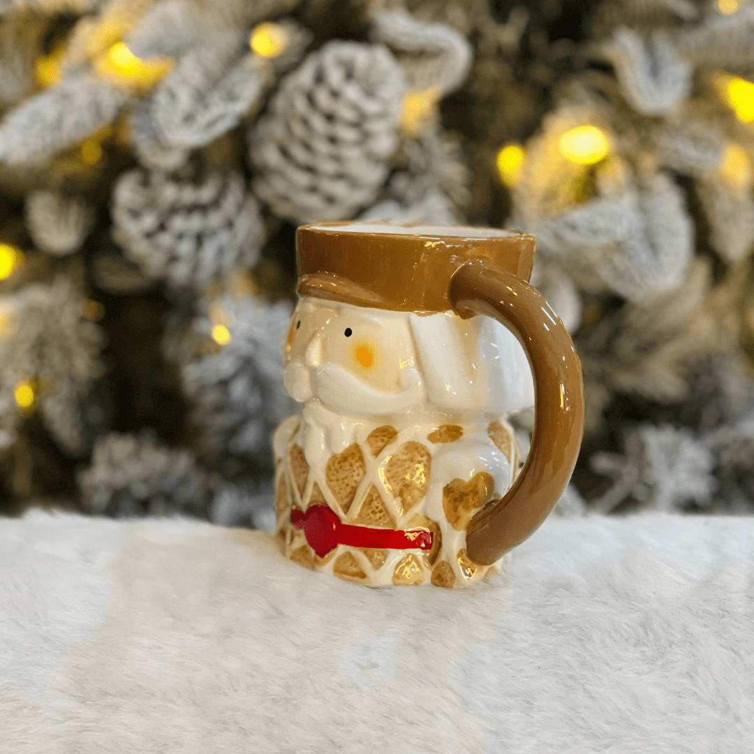 Caneca Natalina Quebra Nozes Gingerbread 15cm