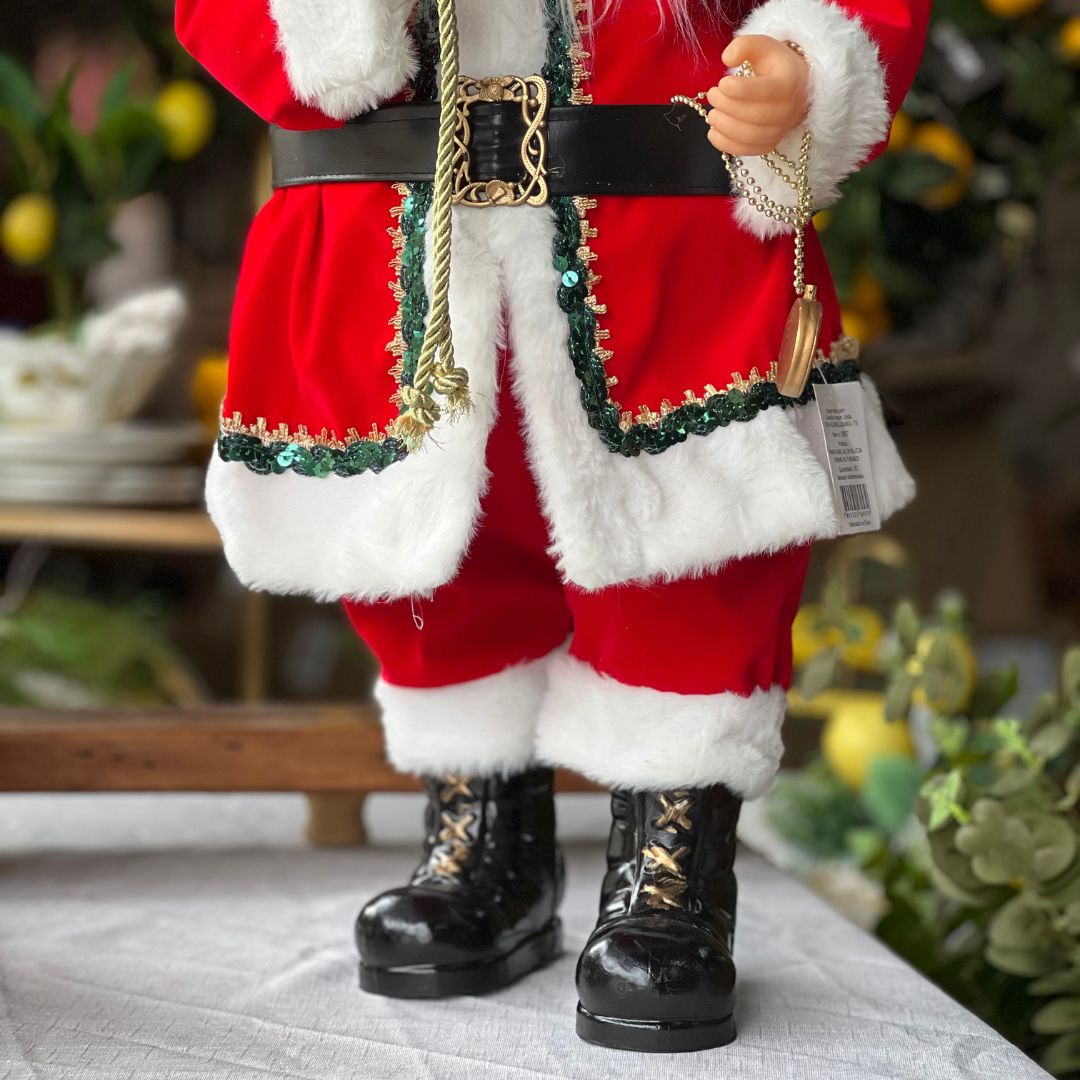 Papai Noel Tradicional com Detalhes - 60cm