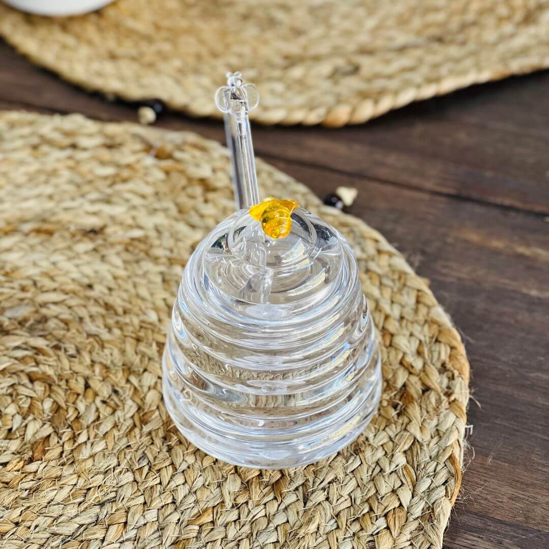 Meleira de Cristal Ecológico Little Bee - 9x9x9,5cm