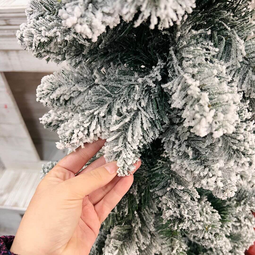 Árvore Slim Nevada Verde e Branco – 180cm