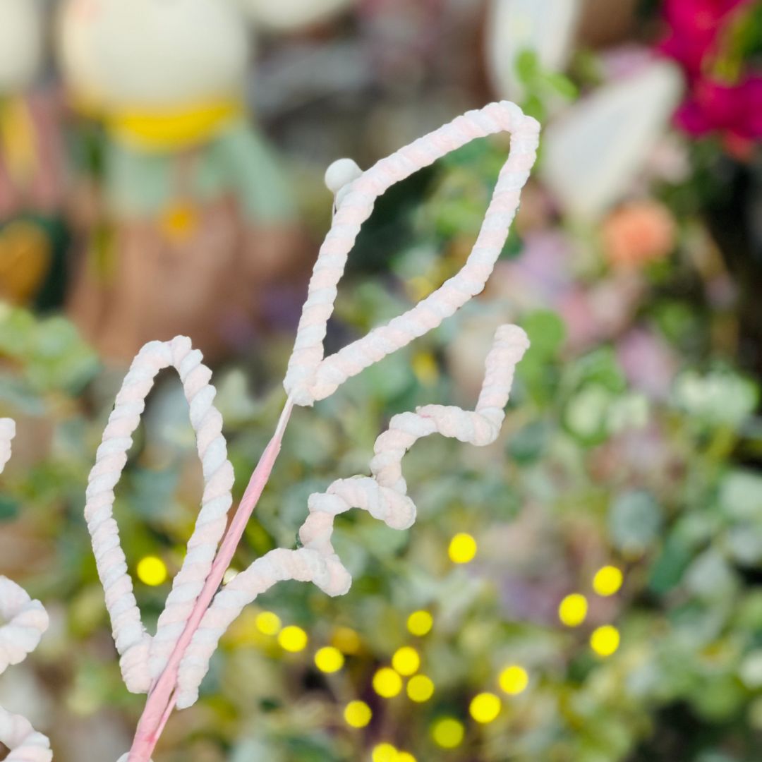 Haste Orelha de Coelho - 65cm Rosa Claro