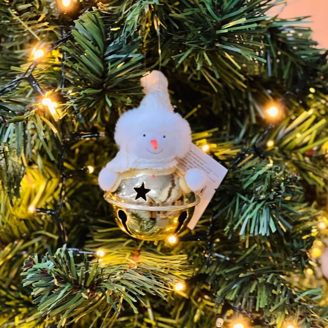 Pendente Guizo Boneco de Neve – 12cm