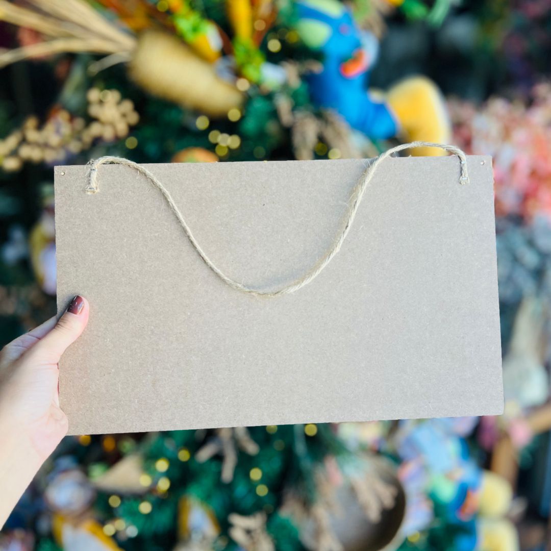 Placa Decorativa Bem Vindo - Colorido 35cm