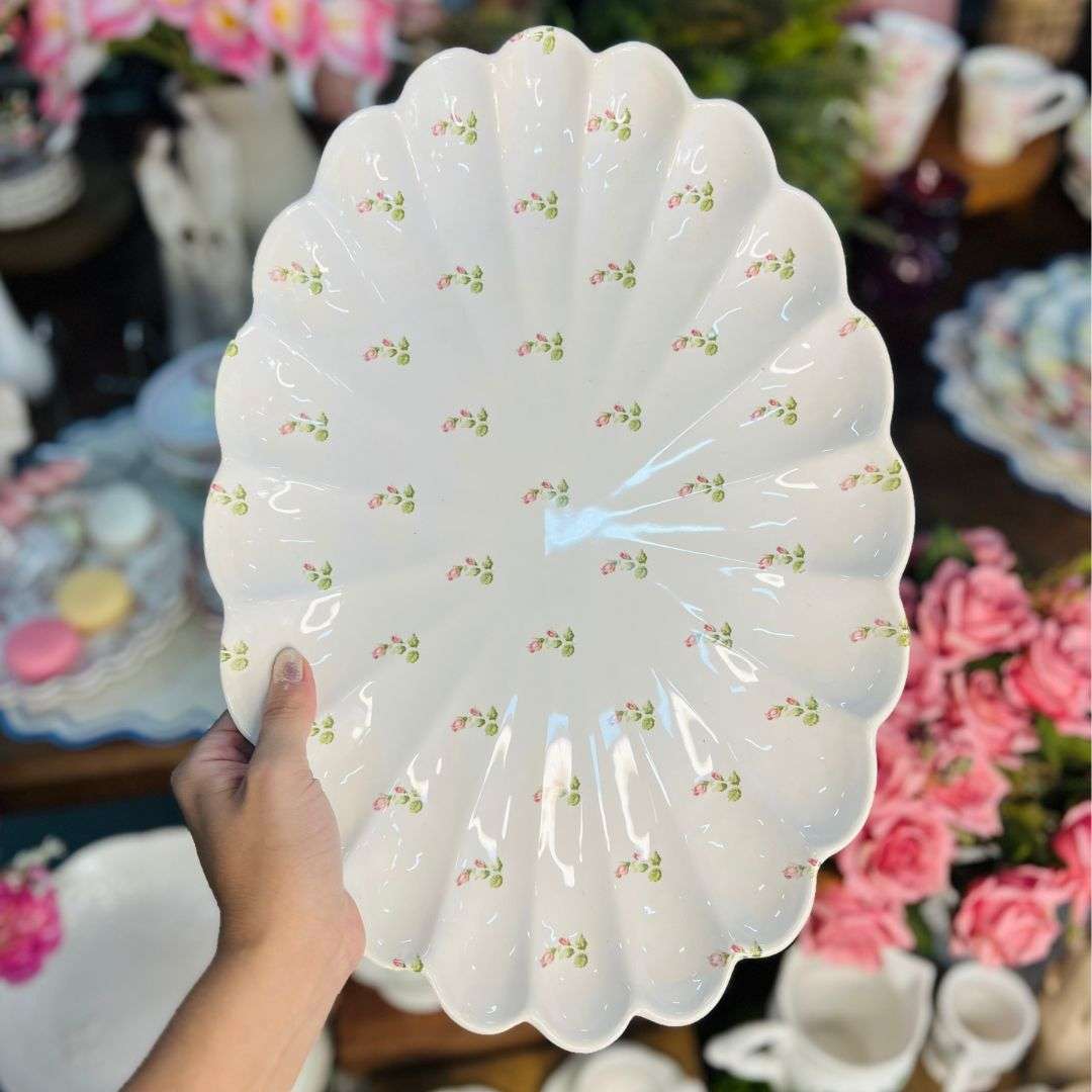 Travessa Média Relevado Vó Dulce - 39,5cm