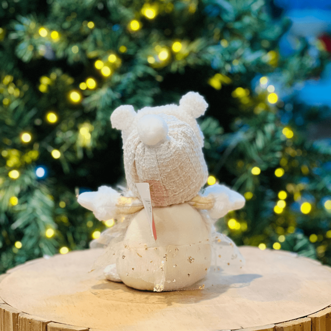 Boneco de Neve Natalino Fantasiado de Ovelha 23cm
