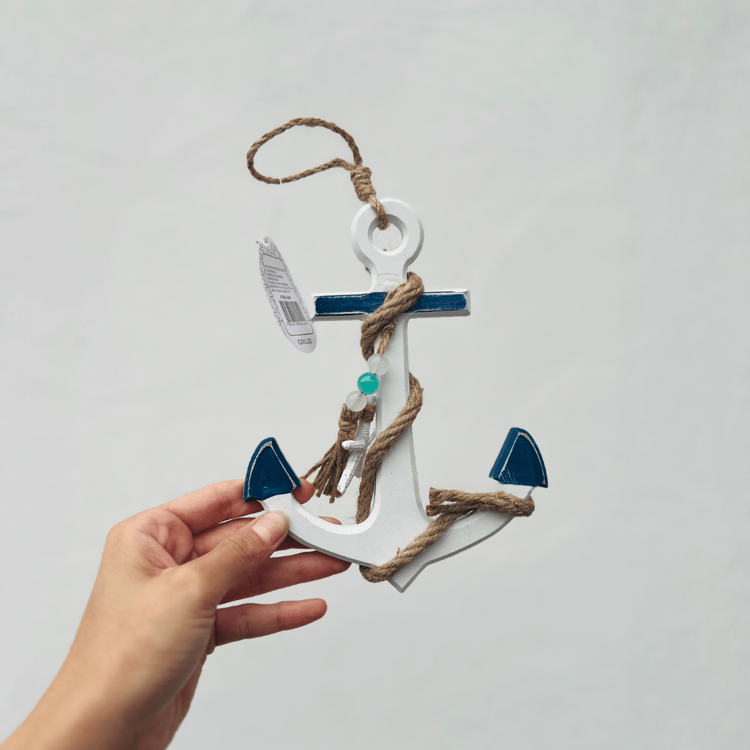 Âncora Decorativa Natal Náutico 24cm