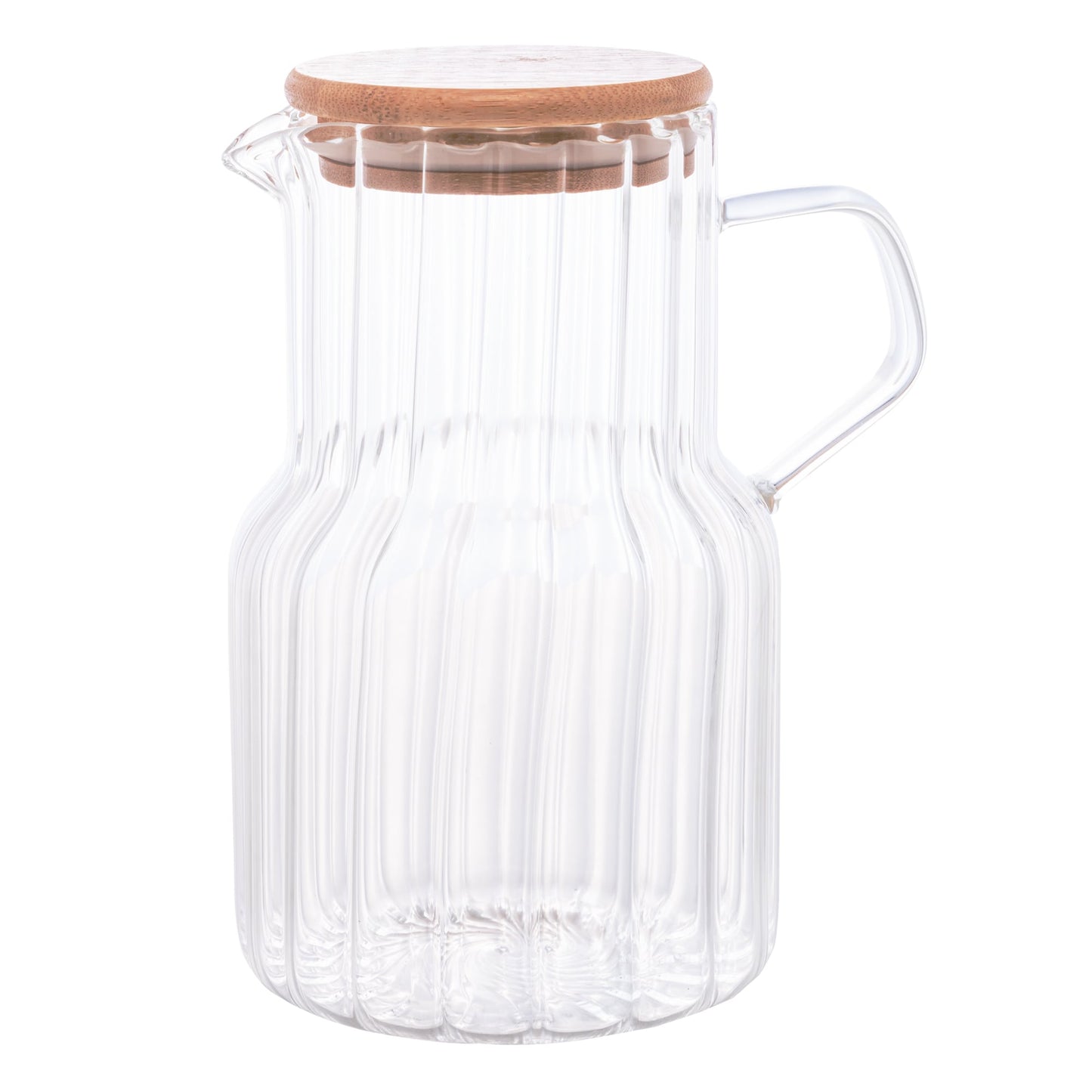 Jarra de Vidro Com Tampa de Bambu Classic -1l