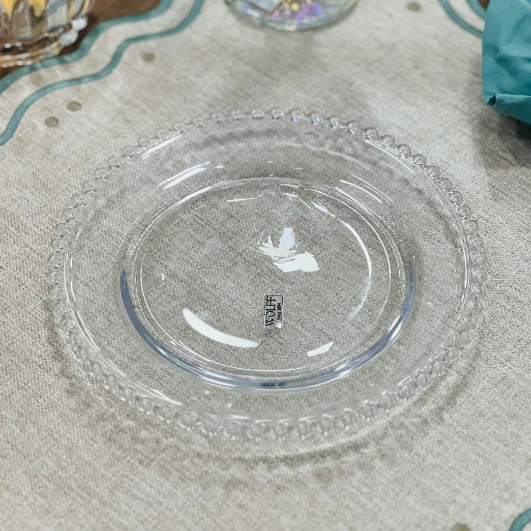 Prato de Sobremesa Cristal Pearl - 20cm