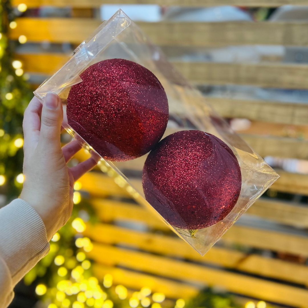 Bola de Natal Max Glitter kit c/2 – 12cm