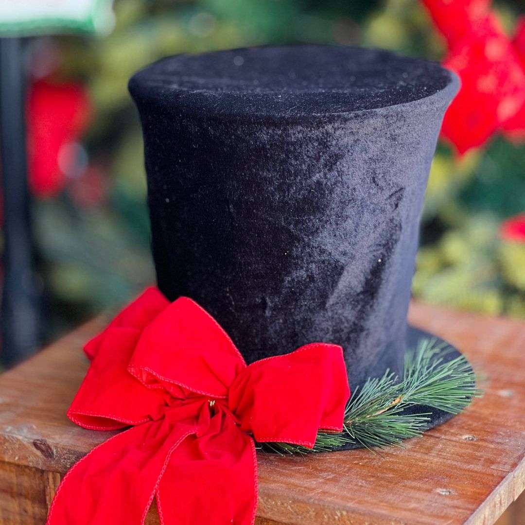 Ponteira Árvore de Cartola - 21x22cm Preta