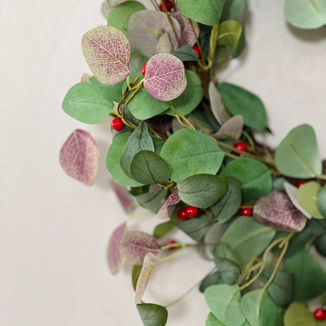 Guirlanda Folhagem e Berries - 60cm