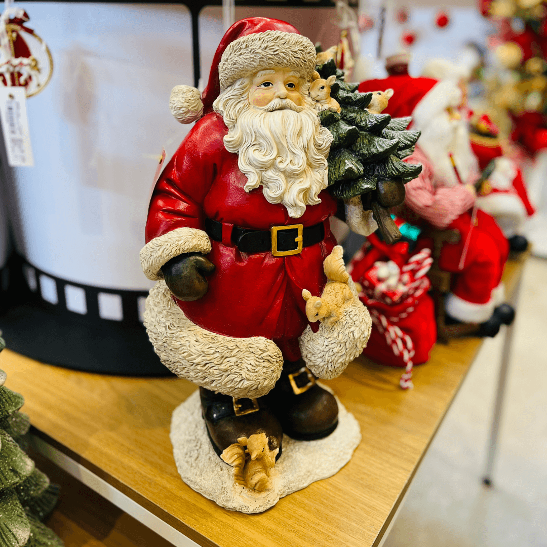 Decoração Papai Noel com Árvore – 48cm